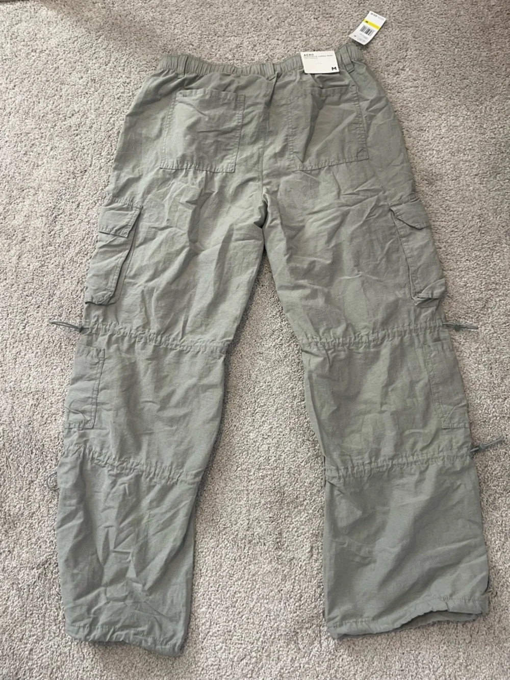 Aeropostale Wide Leg Cargo Pants in Sage Green - Picture 7 of 7